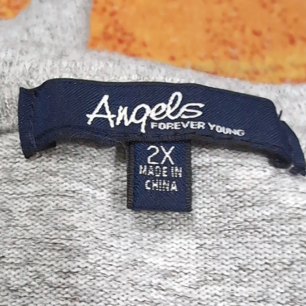 Angels Forever Young Gray Sweater 2X